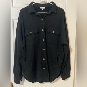 White Birch Vintage black/grey Shacket